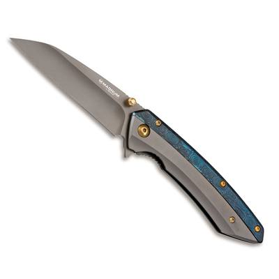 Böker Magnum Cobalt Folding Blade Knife